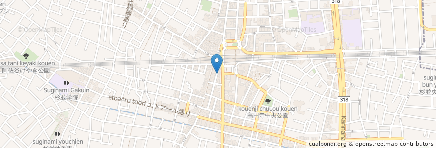 Mapa de ubicacion de AG22 en Japan, 東京都, 杉並区.