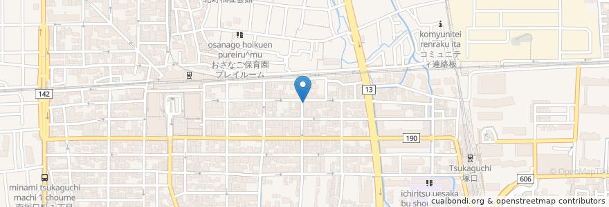 Mapa de ubicacion de CLOVER en Japão, 兵庫県, 尼崎市.