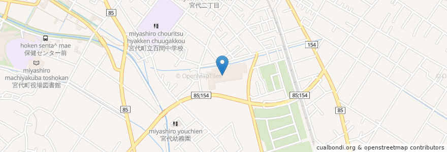 Mapa de ubicacion de SEKI en Japão, 埼玉県, 南埼玉郡, 宮代町.