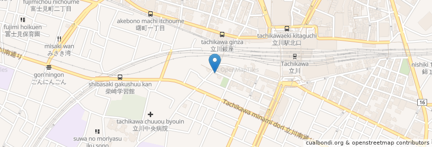 Mapa de ubicacion de 諸国のみくい　マイテーブル en 日本, 东京都/東京都, 立川市.