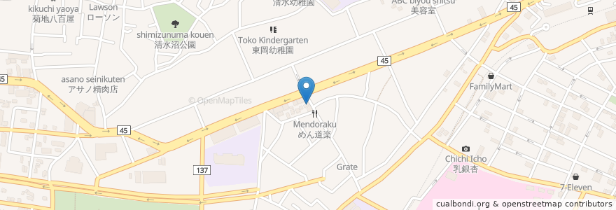 Mapa de ubicacion de 庄司薬局 en Япония, Мияги, 仙台市, 宮城野区.