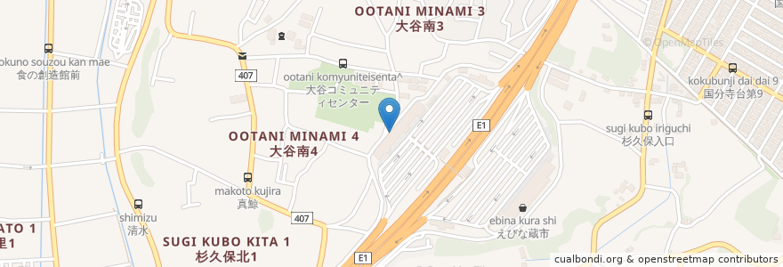 Mapa de ubicacion de たいざん en Japón, Prefectura De Kanagawa, 海老名市.