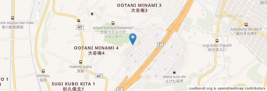 Mapa de ubicacion de くくる en 日本, 神奈川県, 海老名市.