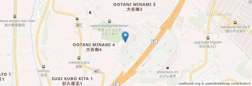 Mapa de ubicacion de Donburi & Co en Japan, Kanagawa Prefecture, Ebina.