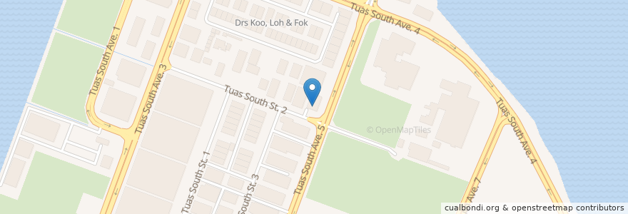 Mapa de ubicacion de Hong Yun Eating House en Singapur, Southwest.