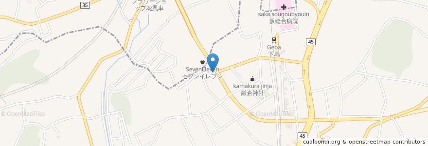 Mapa de ubicacion de ホワイト歯科クリニック en 日本, 宮城県, 多賀城市, 塩竈市.