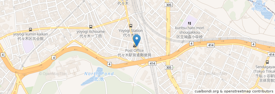 Mapa de ubicacion de studio VIVID en Japan, Tokio, 渋谷区.