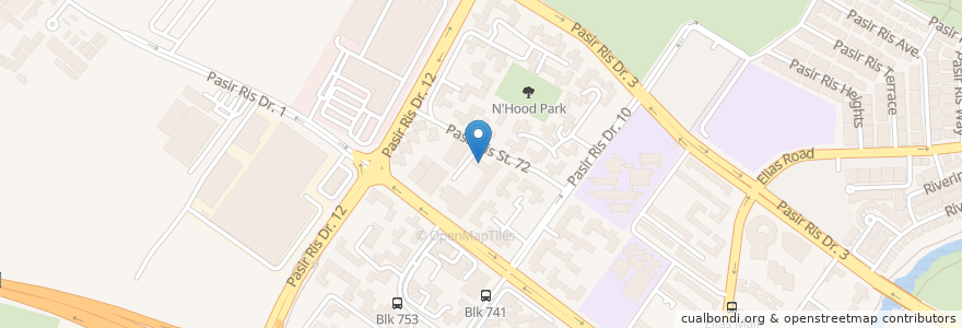 Mapa de ubicacion de Kopitiam Food Court en シンガポール, Northeast.