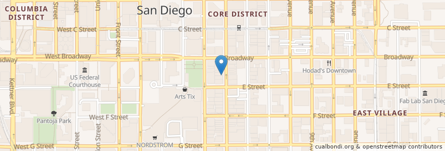 Mapa de ubicacion de Full Moon SD en Estados Unidos Da América, Califórnia, San Diego County, San Diego.