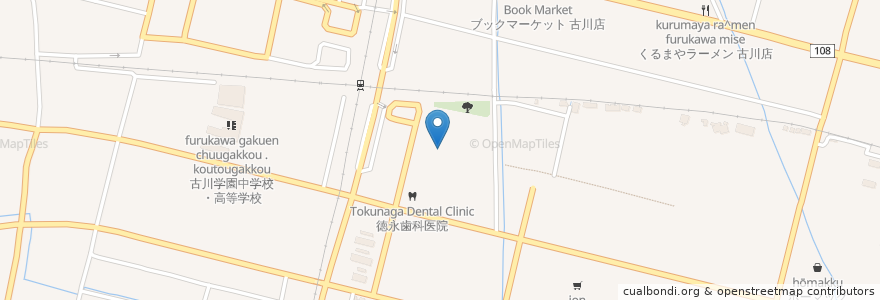 Mapa de ubicacion de こだしろクリニック en Japan, 宮城県, 大崎市.