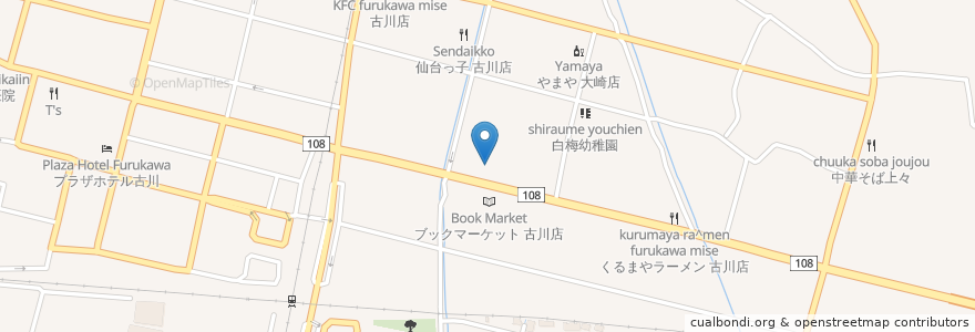 Mapa de ubicacion de 森歯科医院 en اليابان, 宮城県, 大崎市.
