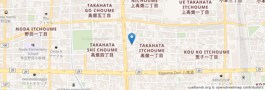 Mapa de ubicacion de 栄すし en 日本, 愛知県, 名古屋市, 中川区.