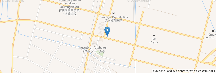 Mapa de ubicacion de ありま小児科医院 en Jepun, 宮城県, 大崎市.