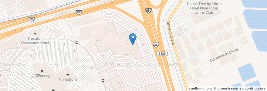 Mapa de ubicacion de Byte Cafe en Amerika Syarikat, California, Alameda County, Pleasanton.