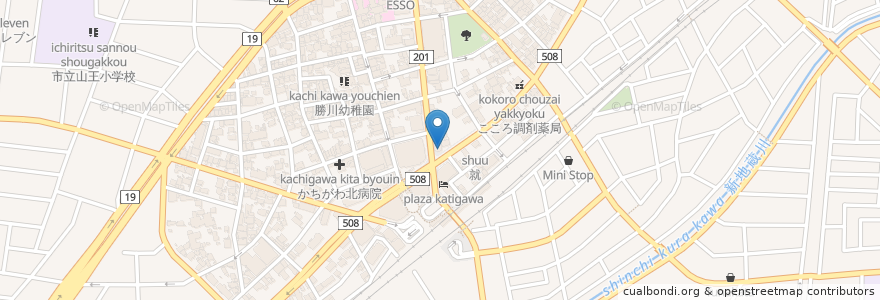 Mapa de ubicacion de 勝川歯科クリニック en 日本, 爱知县, 春日井市.
