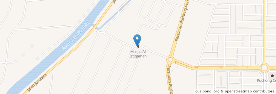 Mapa de ubicacion de Masjid Al Istiqamah en Malásia, Selangor, Majlis Bandaraya Subang Jaya.