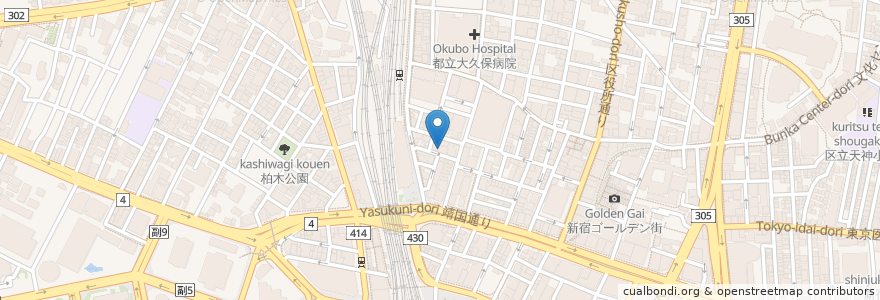 Mapa de ubicacion de 日本鮮魚甲殻類同好会 en ژاپن, 東京都, 新宿区.
