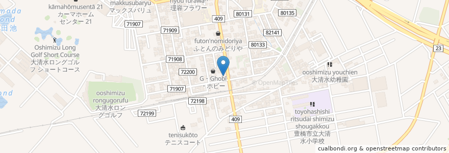 Mapa de ubicacion de 豊川信用金庫 en Giappone, Prefettura Di Aichi, Toyohashi.