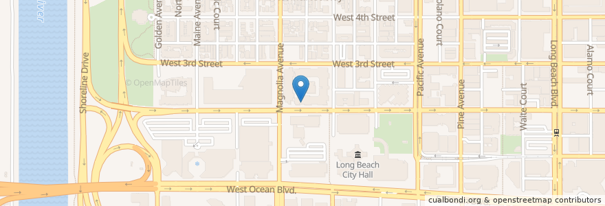 Mapa de ubicacion de Jimmy John's en United States, California, Los Angeles County, Long Beach.