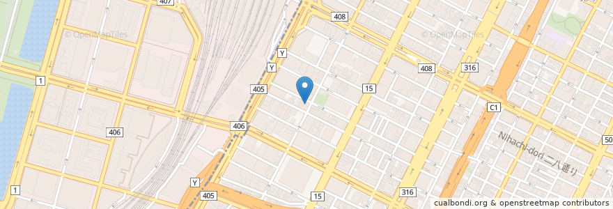 Mapa de ubicacion de 日乃屋カレー en Japon, Tokyo, 中央区.
