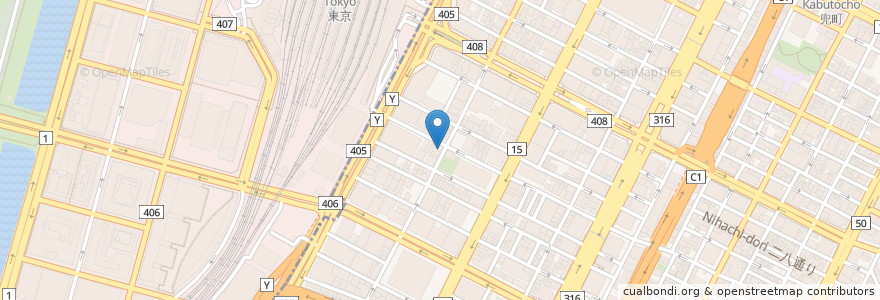 Mapa de ubicacion de PRONTO en Japan, Tokio, 中央区.