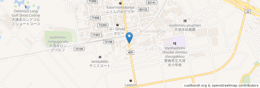 Mapa de ubicacion de こめ接骨院 en Japon, Préfecture D'Aichi, Toyohashi.