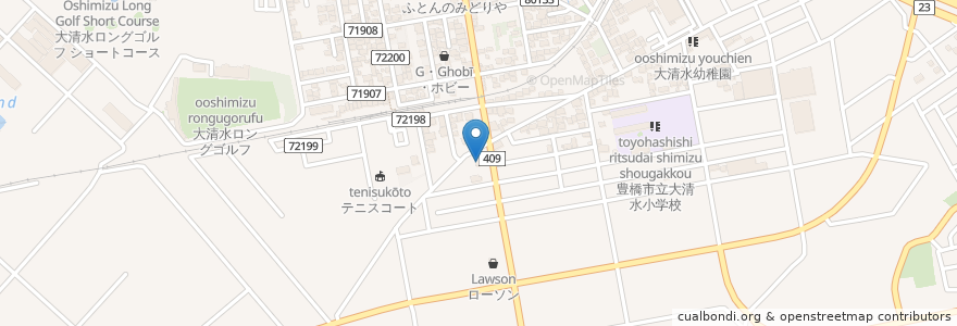Mapa de ubicacion de すなはら動物病院 en اليابان, 愛知県, 豊橋市.