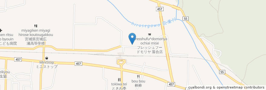 Mapa de ubicacion de ねまれや en 日本, 宫城县, 仙台市, 青葉区.