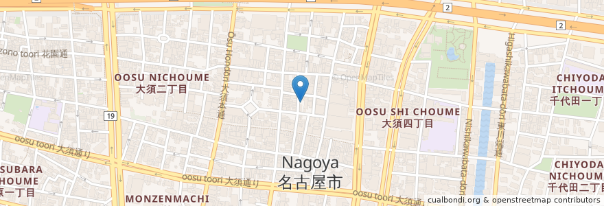 Mapa de ubicacion de P.ZONE en 日本, 爱知县, 名古屋市, 中区.
