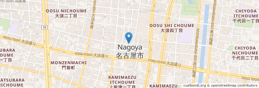 Mapa de ubicacion de Jerry's Food en Japón, Prefectura De Aichi, Nagoya, Barrio Naka.