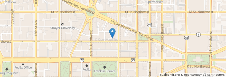 Mapa de ubicacion de Drafthouse Comedy en Verenigde Staten, Washington D.C., Washington.