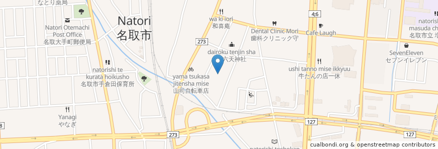 Mapa de ubicacion de 洞口・佐藤クリニック en اليابان, 宮城県, 名取市.