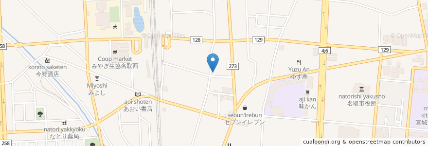 Mapa de ubicacion de 増田神社 en Giappone, 宮城県, 名取市.