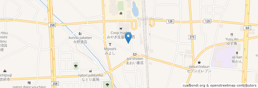 Mapa de ubicacion de 鈴木ゆうクリニック en Japón, Prefectura De Miyagi, 名取市.