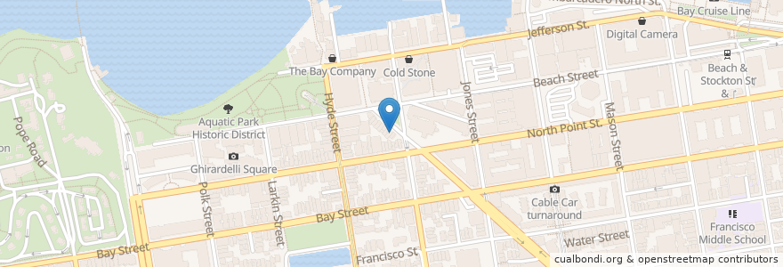 Mapa de ubicacion de Eight Am en Estados Unidos Da América, Califórnia, São Francisco, São Francisco.