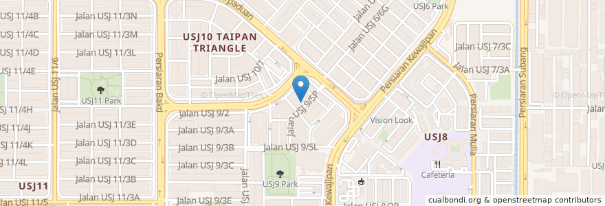 Mapa de ubicacion de Koopeecatz en Malesia, Selangor, Majlis Bandaraya Subang Jaya.
