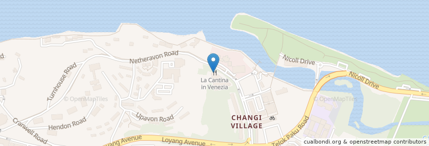 Mapa de ubicacion de La Cantina in Venezia en Singapore, Southeast.