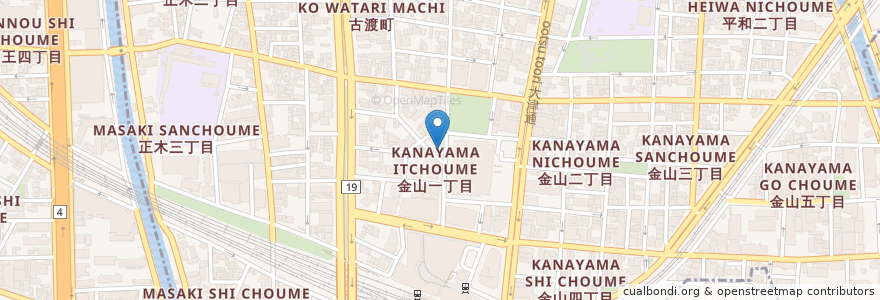 Mapa de ubicacion de Seis de Febrero en Япония, Айти, 名古屋市, 中区.