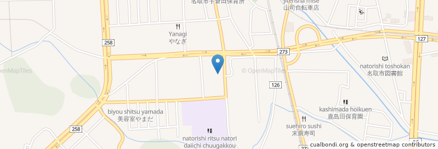 Mapa de ubicacion de なとり整形外科クリニック en Japan, Miyagi Prefecture, Natori.