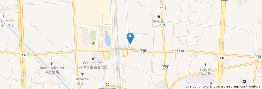 Mapa de ubicacion de 名取市図書館 en اليابان, 宮城県, 名取市.