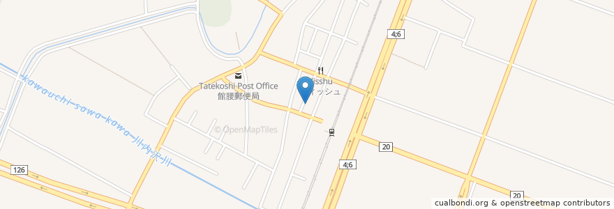 Mapa de ubicacion de 館腰クリニック en 日本, 宮城県, 名取市.