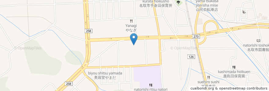 Mapa de ubicacion de 松永眼科 en اليابان, 宮城県, 名取市.