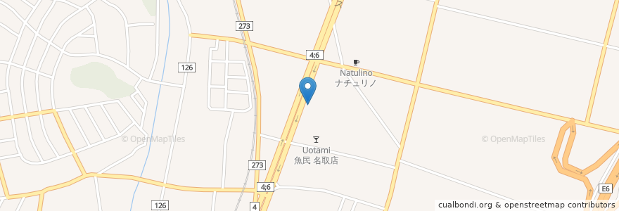 Mapa de ubicacion de なごみ白木屋 en 日本, 宮城県, 名取市.