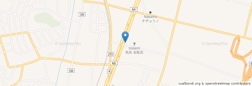 Mapa de ubicacion de マクドナルド en اليابان, 宮城県, 名取市.
