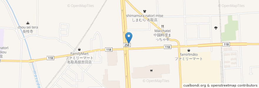 Mapa de ubicacion de ガスト en 日本, 宮城県, 名取市.