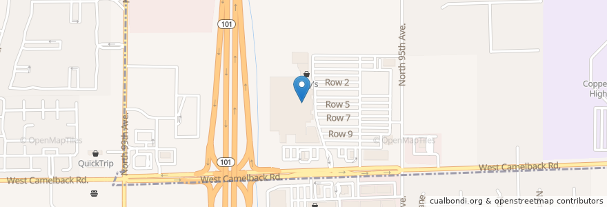 Mapa de ubicacion de Academy Bank en アメリカ合衆国, アリゾナ州, Maricopa County, フェニックス.