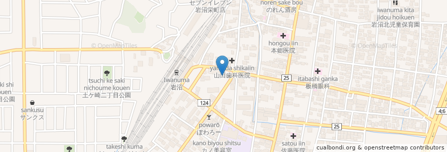 Mapa de ubicacion de パブ マイルド en 日本, 宫城县, 岩沼市.
