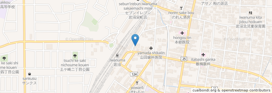 Mapa de ubicacion de 居酒屋さとみ en Giappone, 宮城県, 岩沼市.
