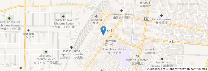 Mapa de ubicacion de みなみはまクリニック en Japón, Prefectura De Miyagi, 岩沼市.