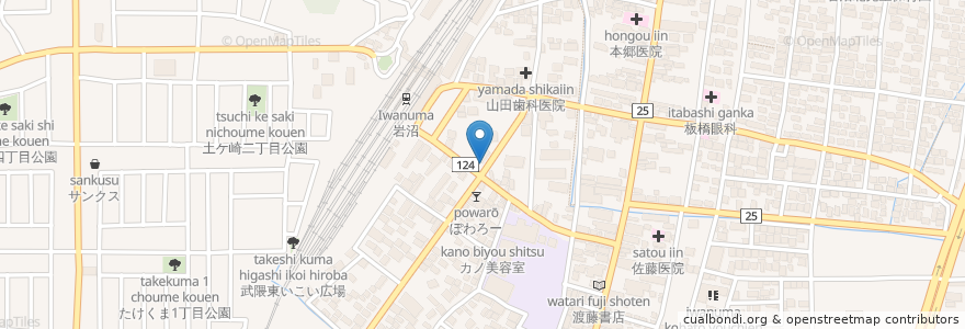Mapa de ubicacion de つどい en 日本, 宮城県, 岩沼市.